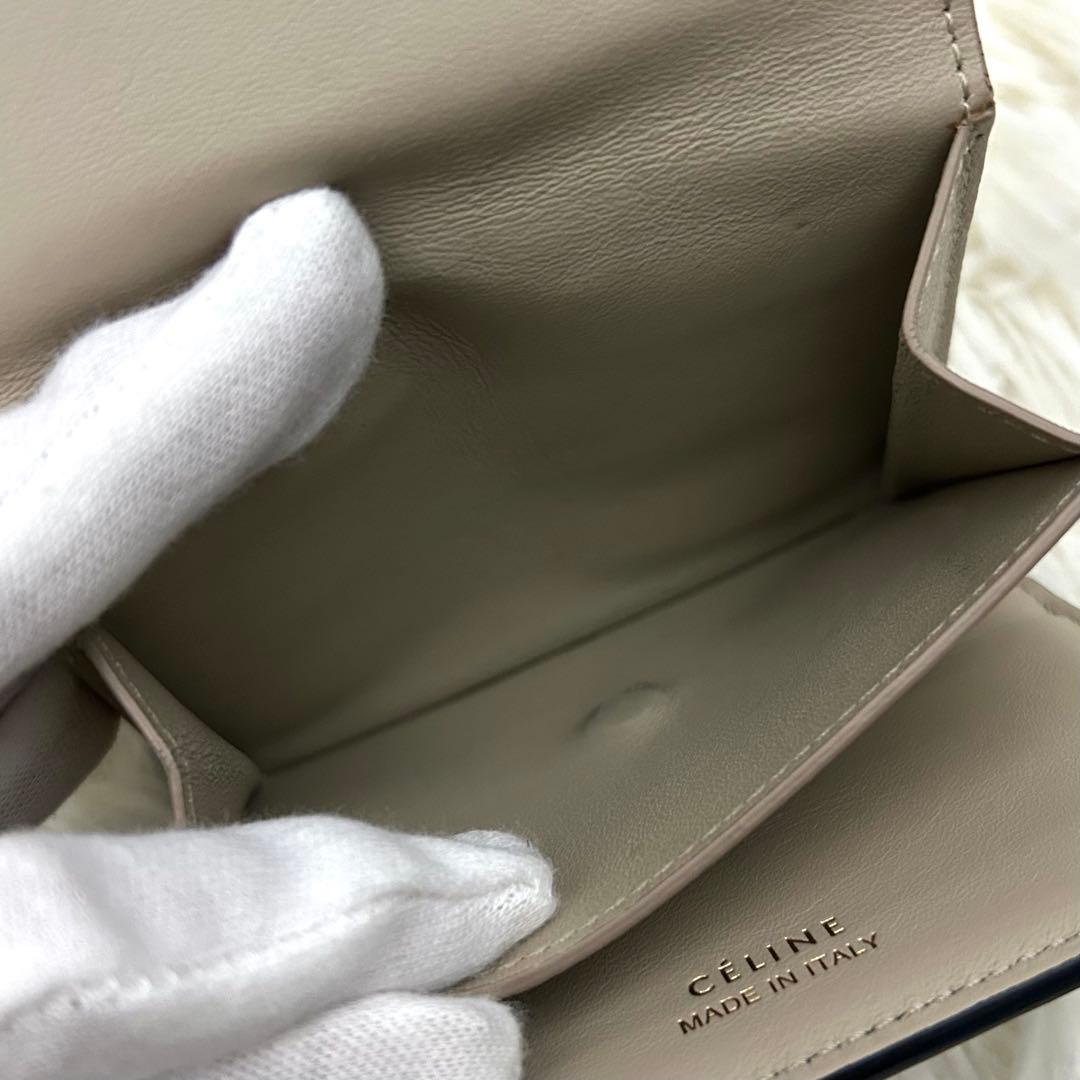 ［美品］CELINE スモール フォールデッドマルチファンクション 三つ折り財布