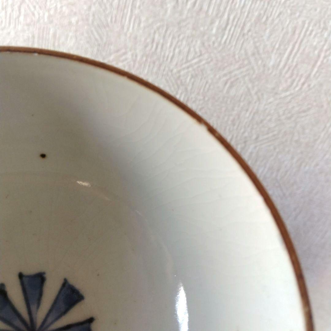 《新春セール！》古伊万里染付幾何学花文蓋付き茶碗蕎麦猪口江戸時代