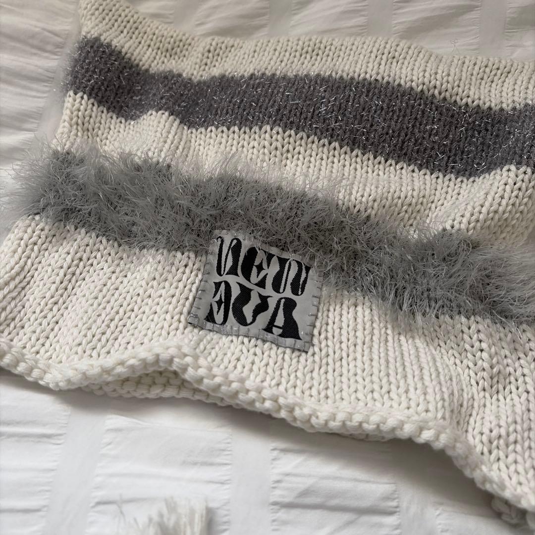 NEWAVE 猫耳ニット帽 アームウォーマーセット