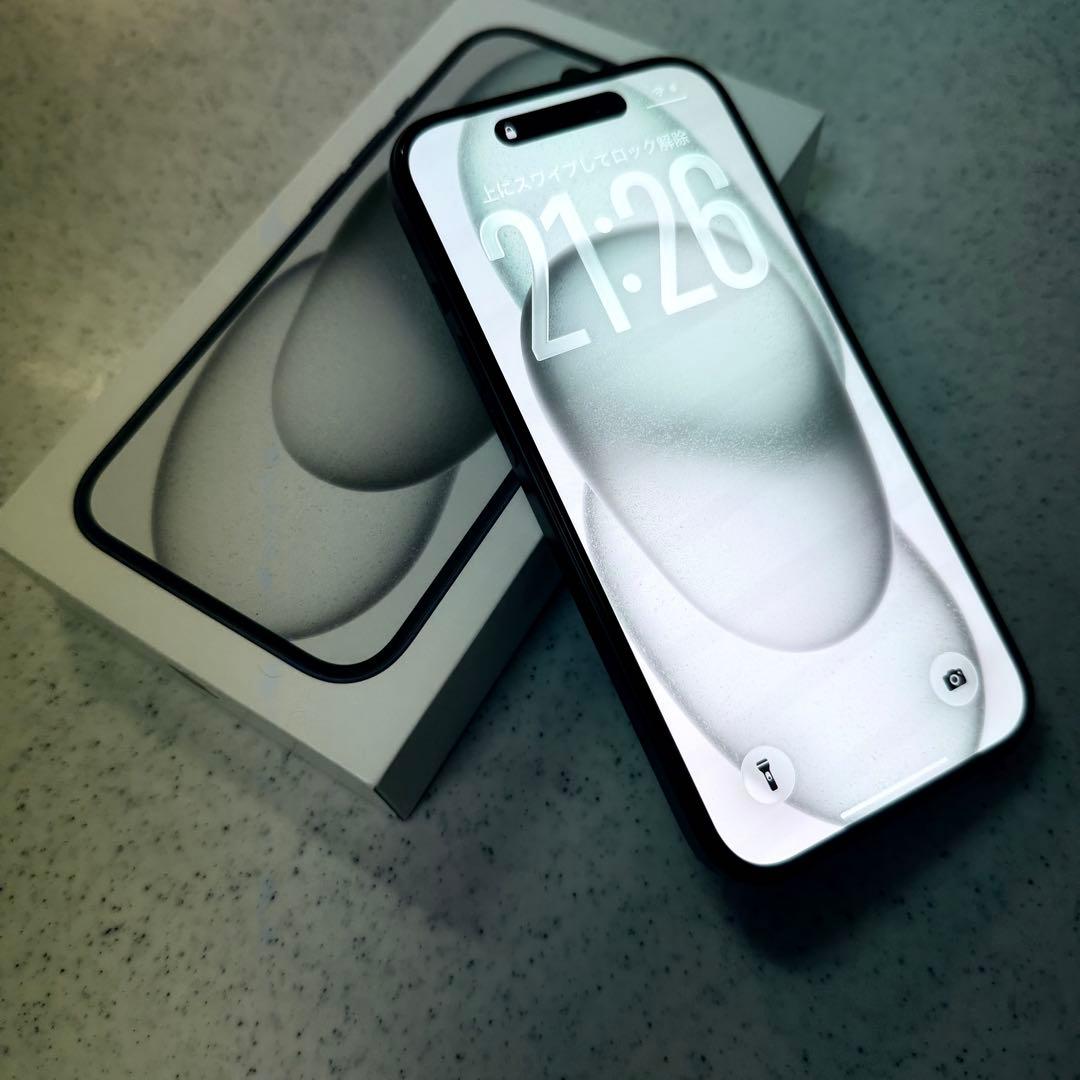 【iPhone15 256GB BLACK】（SIMフリー）