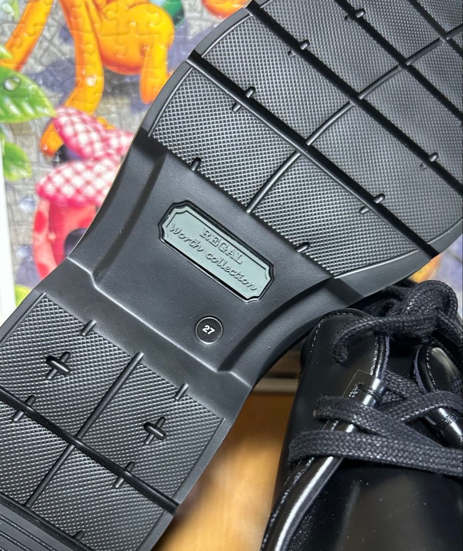 リーガル　モカシン　ブラック　27.0cm