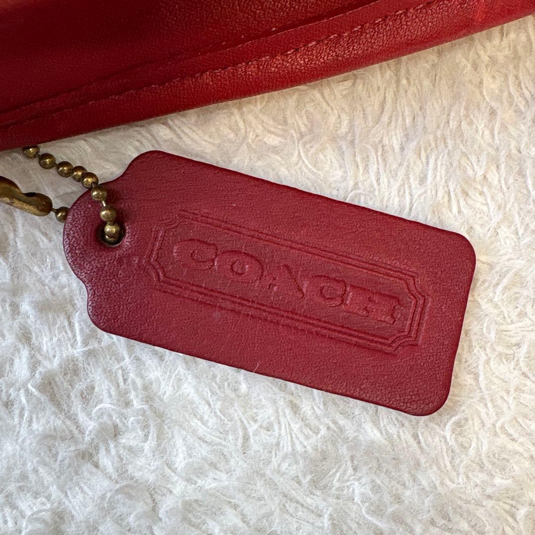 OLD COACH 9027 エルゴ ハンドバッグ レッド 希少 ミニバッグ