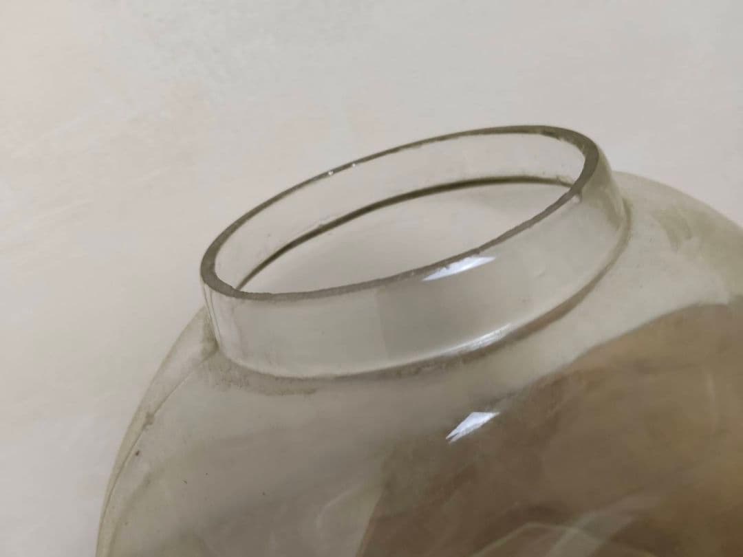 ★昭和レトロ ガラス瓶 ブリキ蓋付き 駄菓子屋 保存瓶 古道具 高さ約21cm