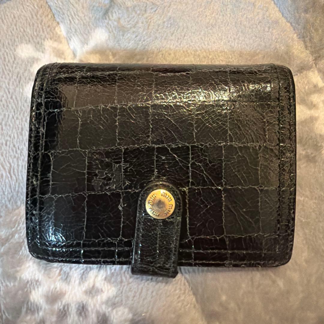 極美品MIU MIU 二つ折り財布　5MV016 希少