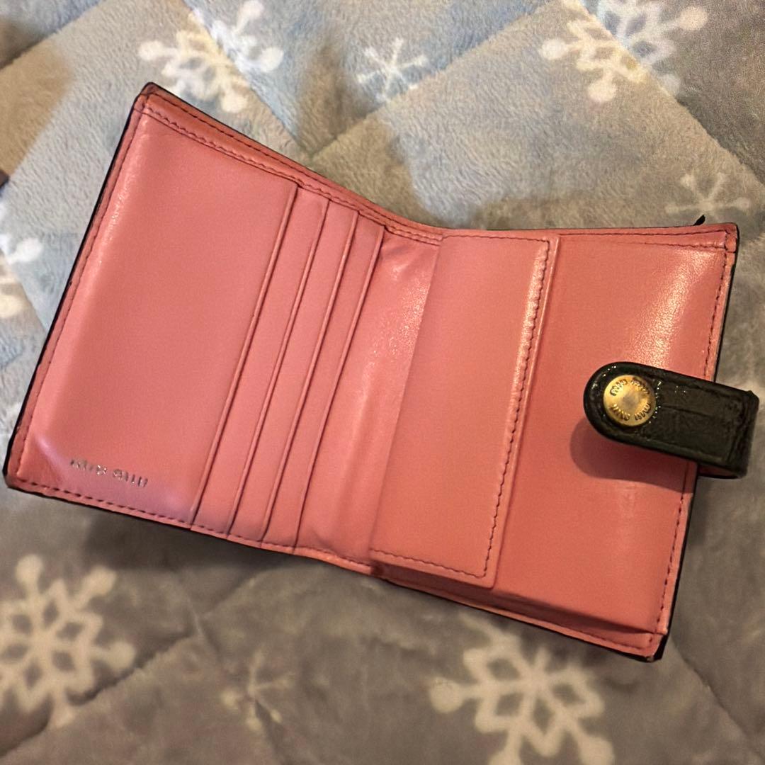 極美品MIU MIU 二つ折り財布　5MV016 希少