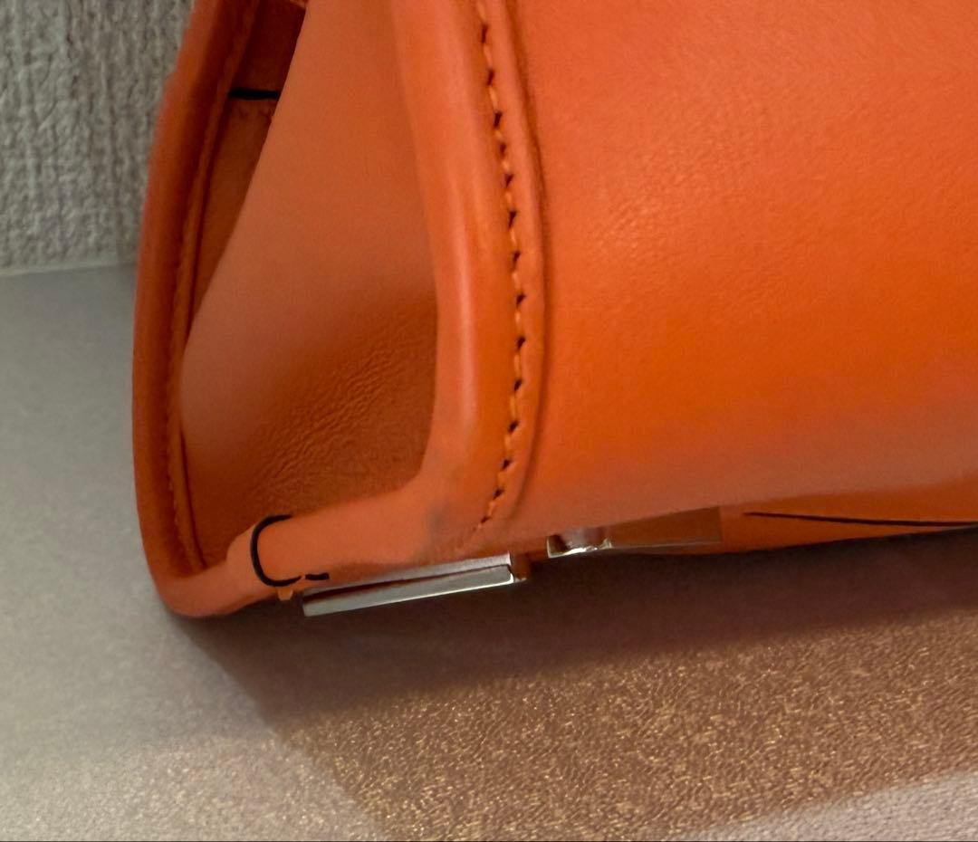LOEWE アマソナ36 オレンジ　レザーハンドバッグ