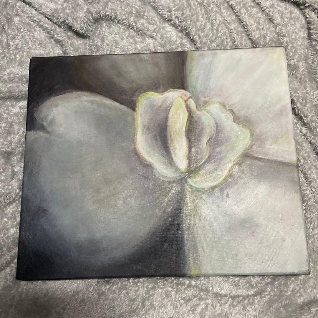 アクリル画　アート　花