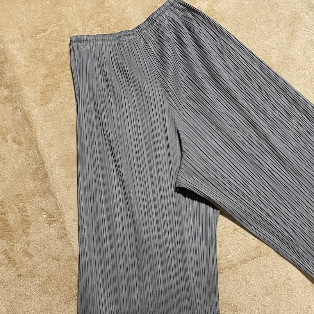 PLEATS PLEASE プリーツプリーズ　パンツ　グレー　イッセイミヤケ