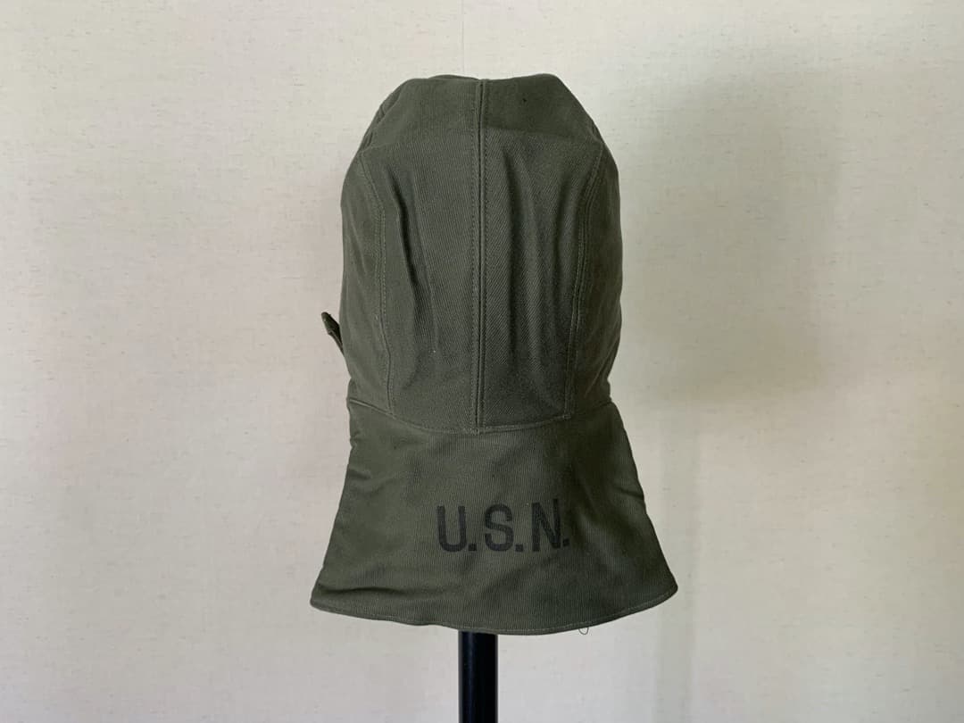 1940s 未使用 デッドストック 米軍 実物 USN デッキキャップ ③