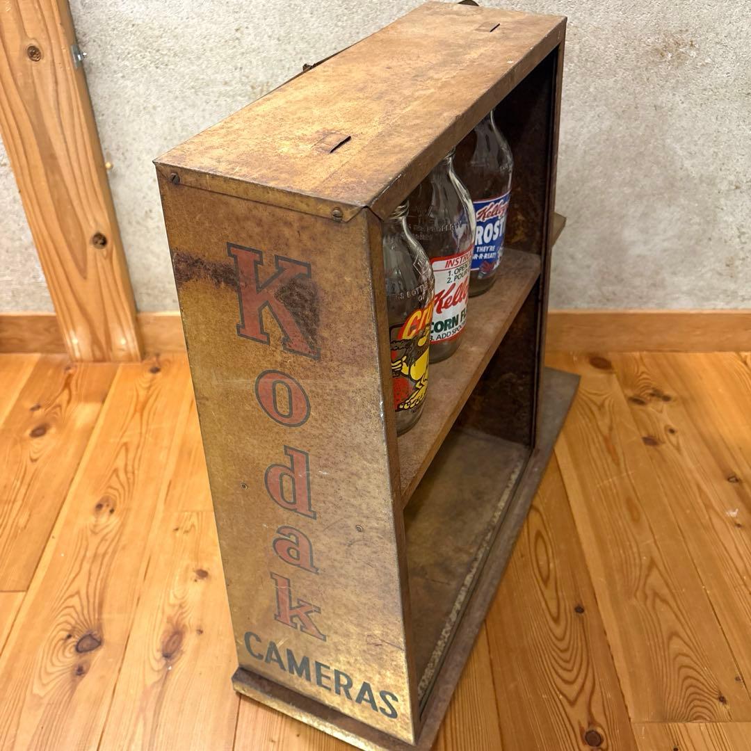 1920年代　コダックカメラ　ショーケース　シェルフ　ファイヤーキング　アメトイ
