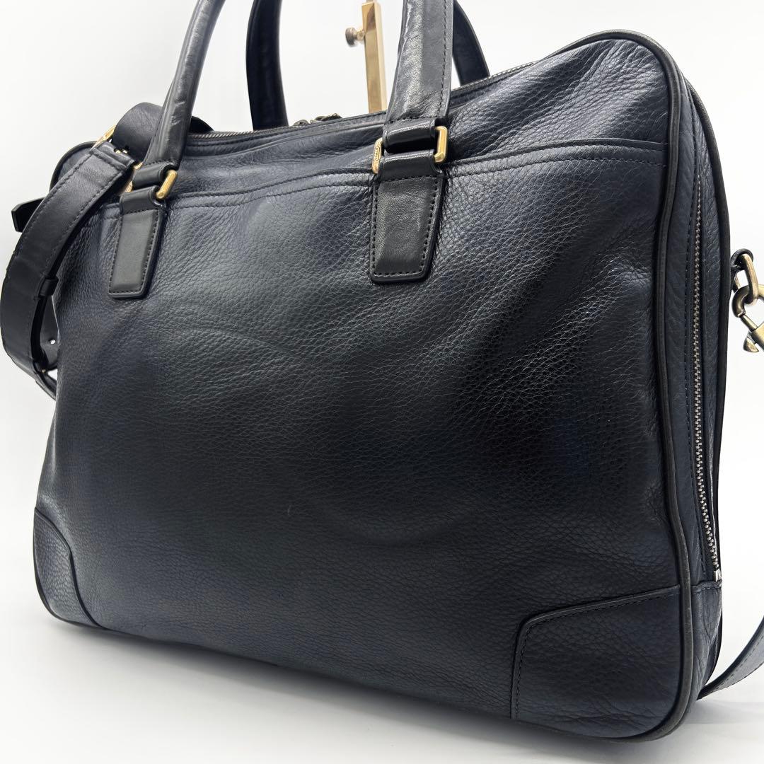 A633【美品】COACH CROSBY オールレザー ブリーフケース 2WAY