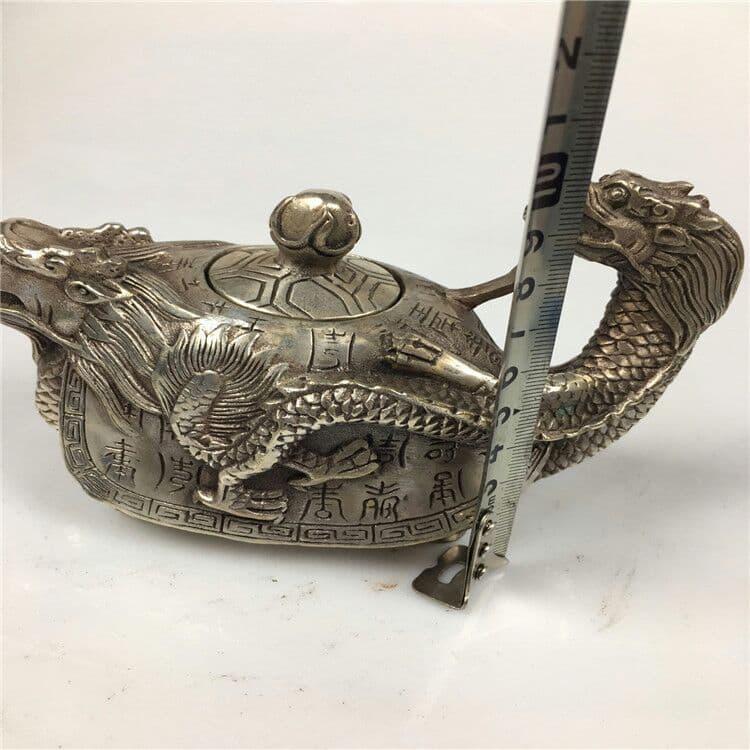 古白銅竜亀壺銅急須アクセサリー置物