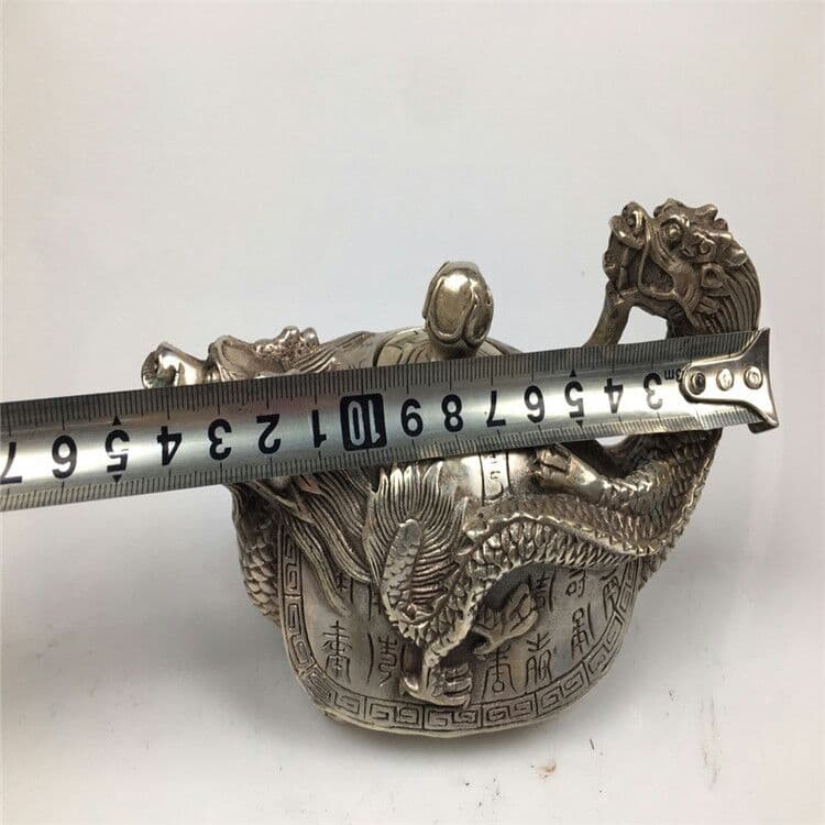 古白銅竜亀壺銅急須アクセサリー置物