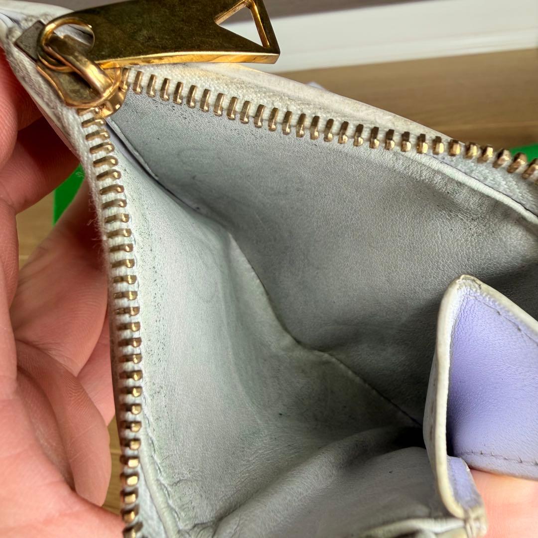 BOTTEGA VENETA ボッテガヴェネタ 二つ折り財布 パープル