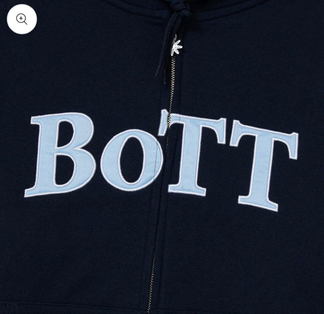 BoTT OG Logo Zip Hoodie Navy Mサイズ パーカー