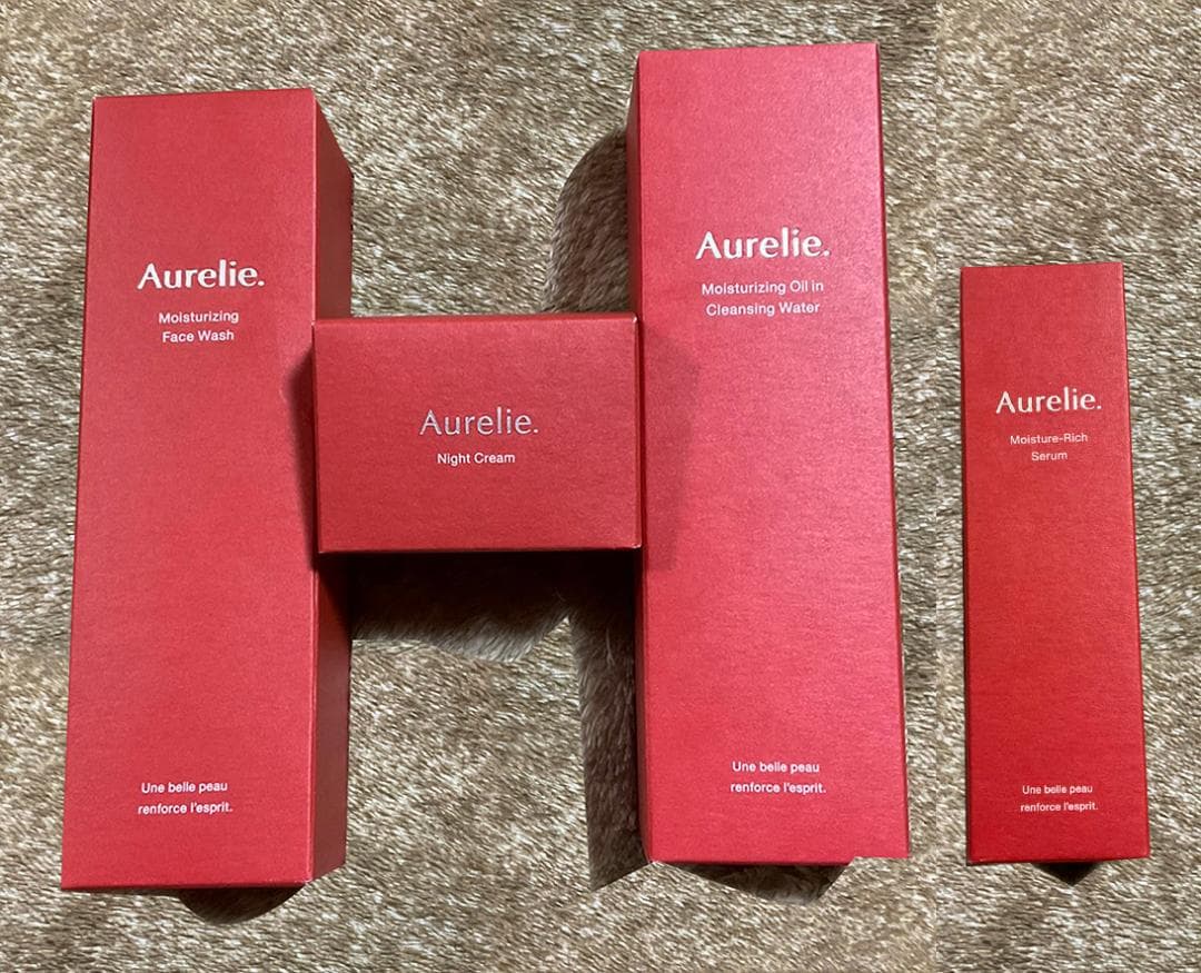 オレリー 洗顔料、メイク落とし、ナイトクリーム、美容液