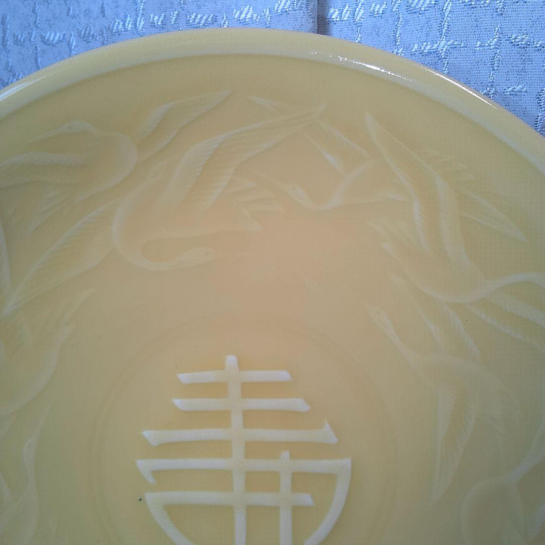 平安端祥 ？ 陶器製彫刻模様大皿 中古