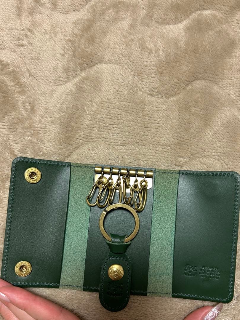 【新品】イルビゾンテ　キーケース　グリーン