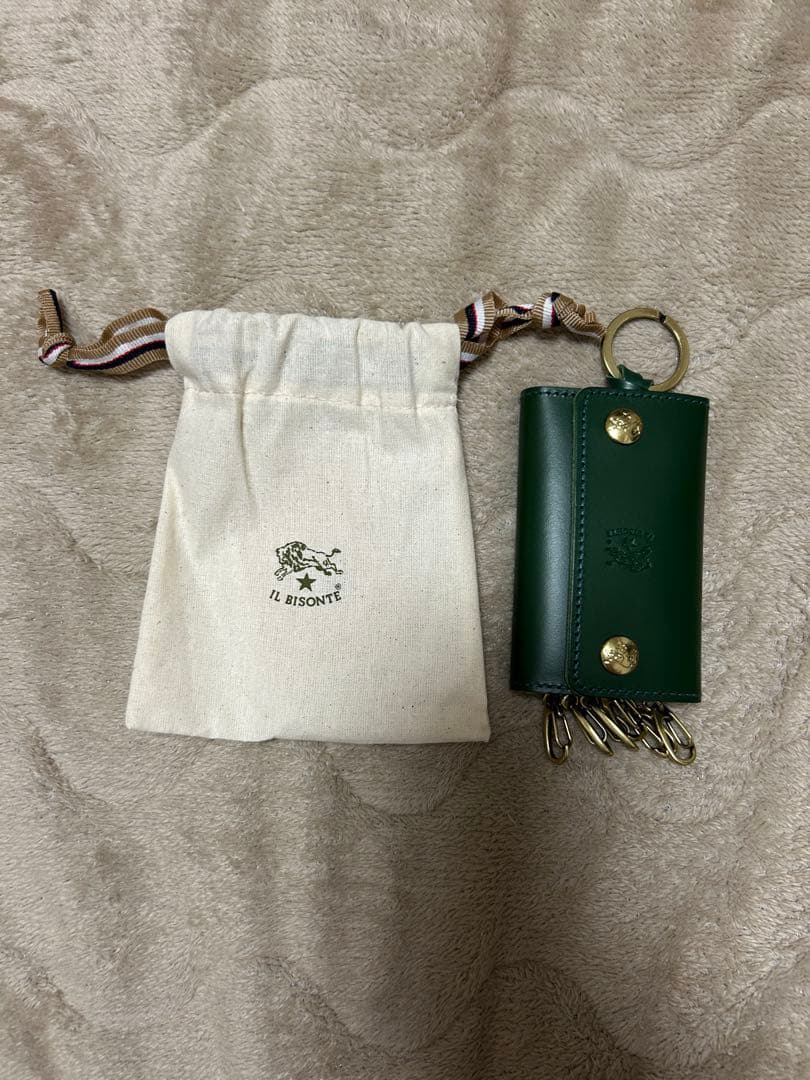 【新品】イルビゾンテ　キーケース　グリーン