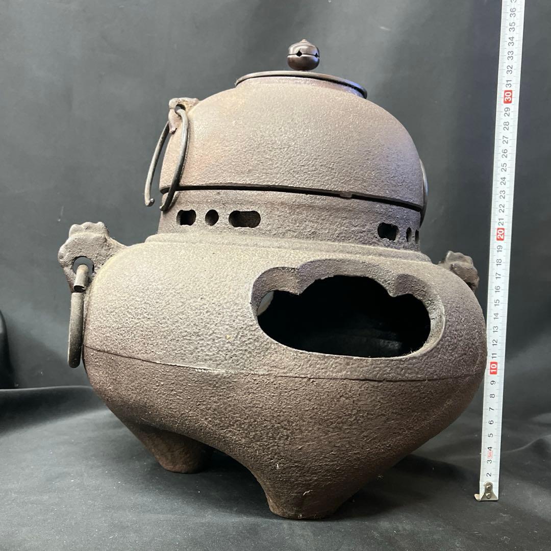 茶釜 風炉釜 茶道具 鉄器 古道具 茶道 風炉 骨董