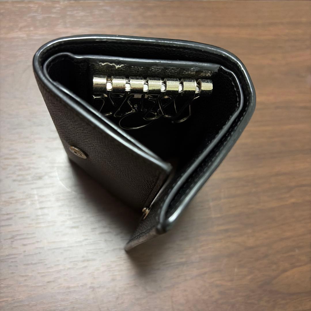 SAINT LAURENT ブラック レザー キーケース
