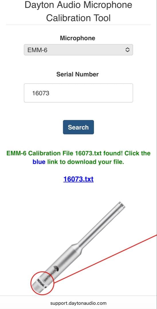 【美品】Dayton Audio EMM-6 コンデンサーマイク