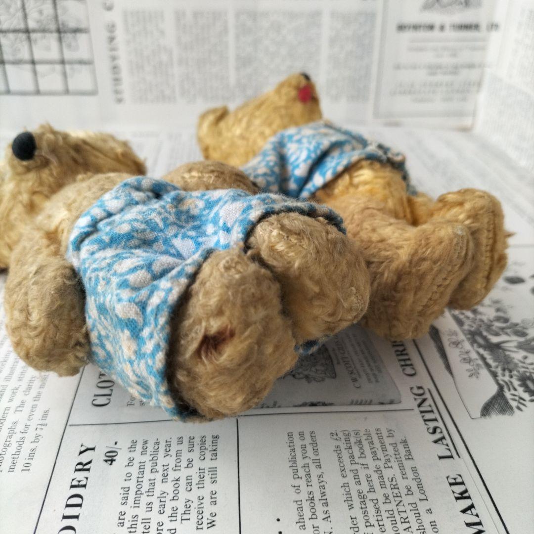 ★注意★出品は左のベアのみ。右のベアは販売済み　イギリス　ビンテージ　ベア