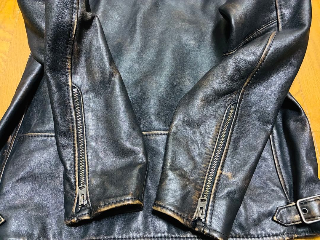 本日8日限定値下げ！AVIREX シングルレザージャケット羊革XL