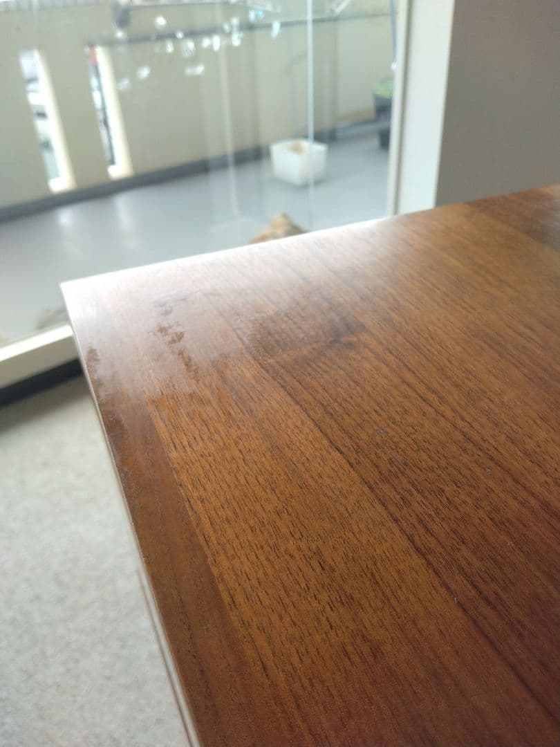 MUJI/無印良品 木製脚付きキャビネット/ウォールナット材/食器棚/収納家具