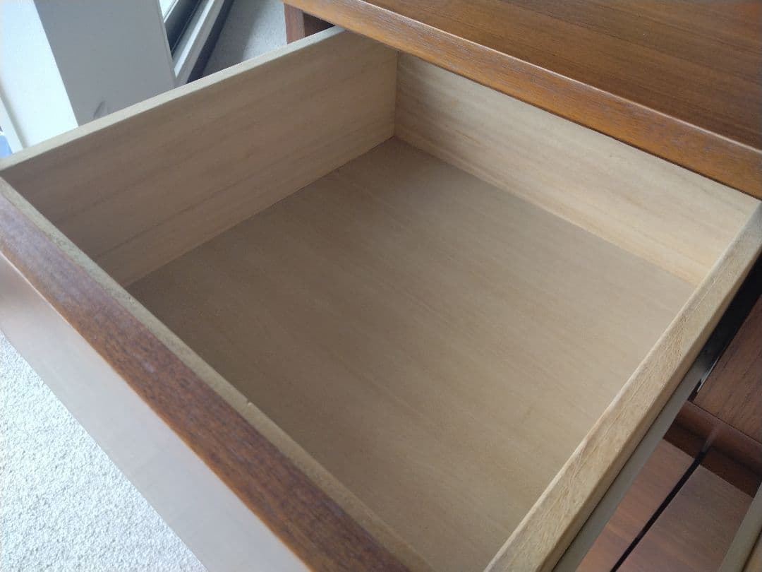 MUJI/無印良品 木製脚付きキャビネット/ウォールナット材/食器棚/収納家具