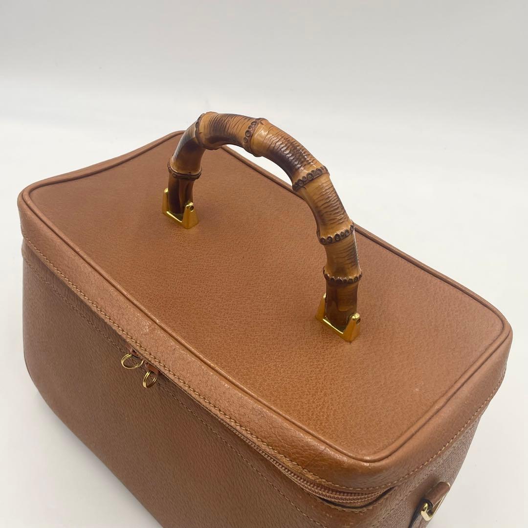 GUCCI グッチ バンブー バニティバッグ 2way ハンドバッグ ショルダー