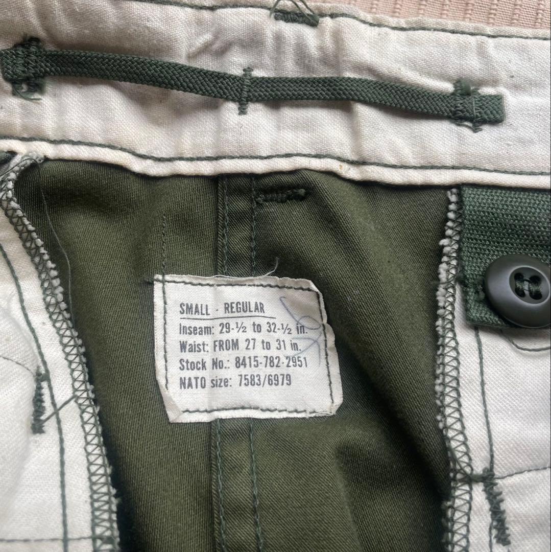 米軍ナム戦M65フィールドパンツ1972年官給品S/Rサイズ超美品