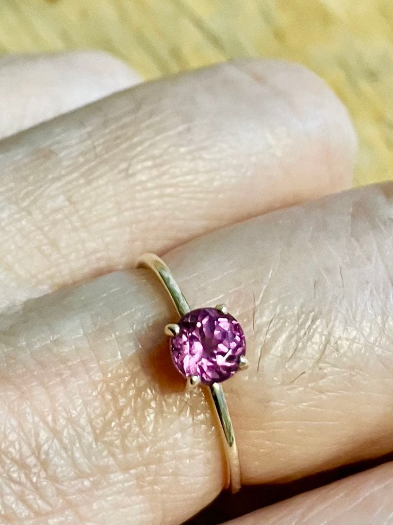 K10＊美しいマラヤガーネットリングです