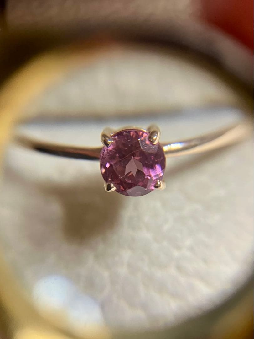 K10＊美しいマラヤガーネットリングです