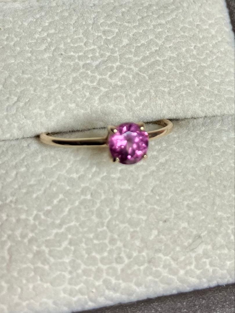 K10＊美しいマラヤガーネットリングです