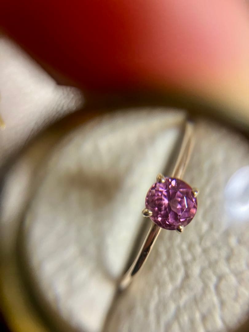 K10＊美しいマラヤガーネットリングです