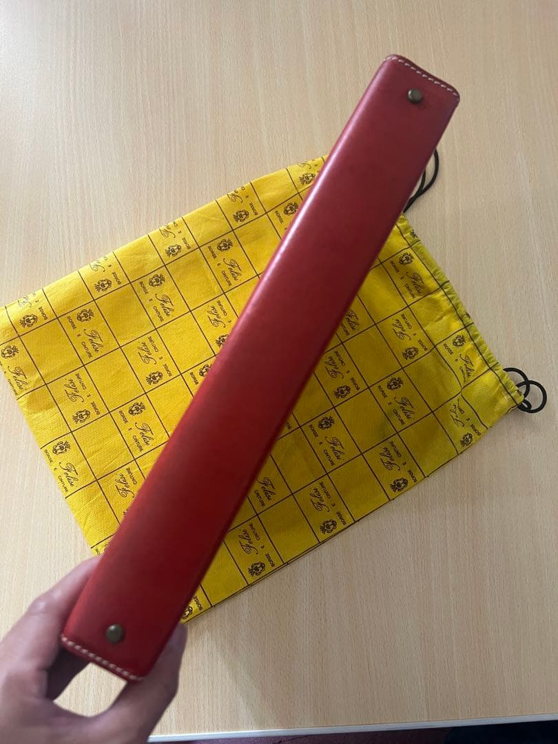 レア！イタリア製★フェリージ★レザーバインダー★A4★イタリアンレッド★牛革★