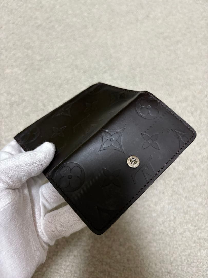 ルイヴィトン モノグラムグラセ 6連 キーケース 濃茶