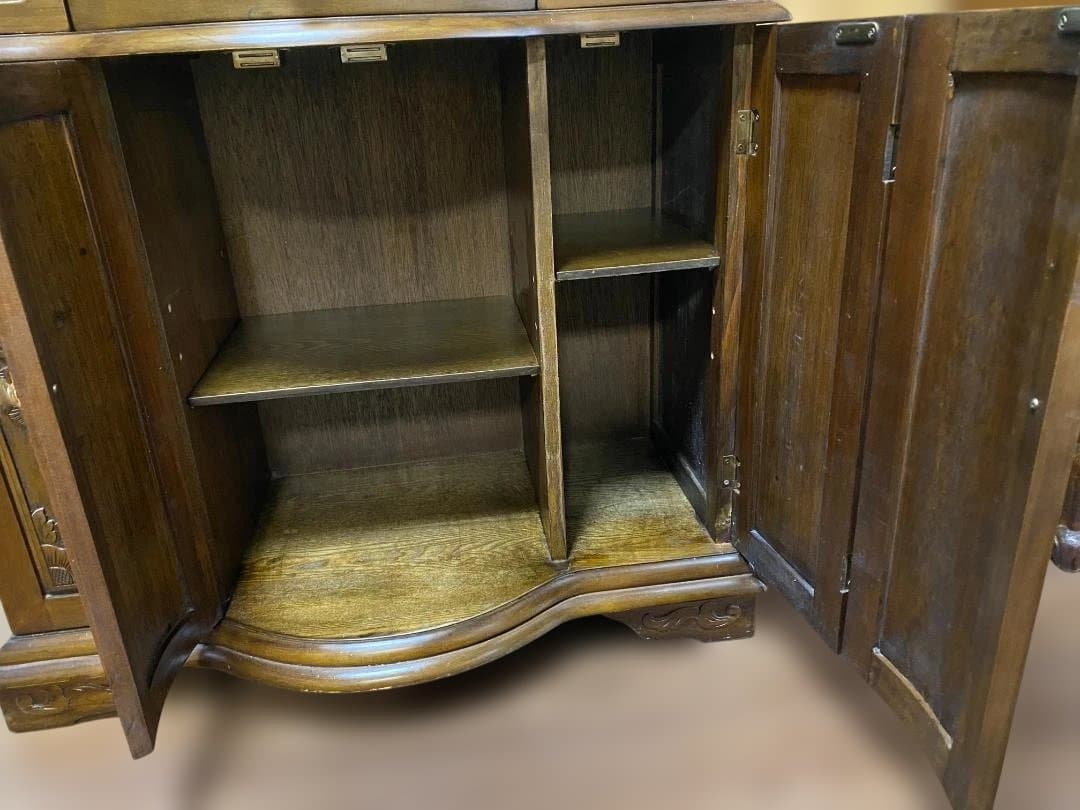 アンティーク風 天然木 キャビネット チェスト サイドボード　12c139