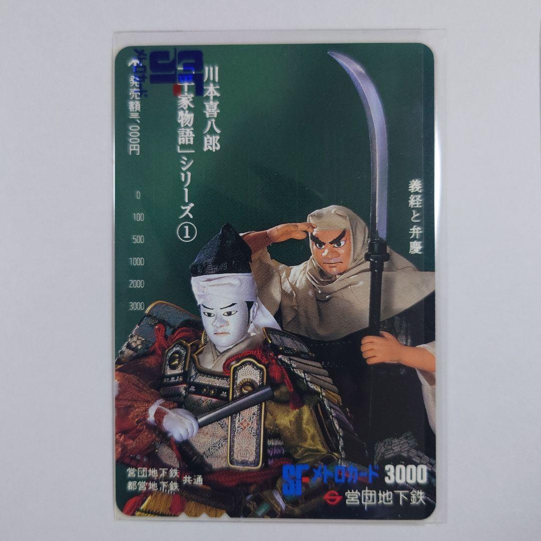 未使用メトロ旧プリペイドカード　川本喜八郎「平家物語」シリーズ ①〜⑥セット