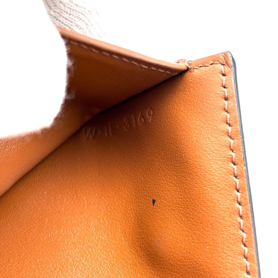 美品 セリーヌ 三つ折り財布 スモール トリフォールド トリオンフ ヒョウ柄