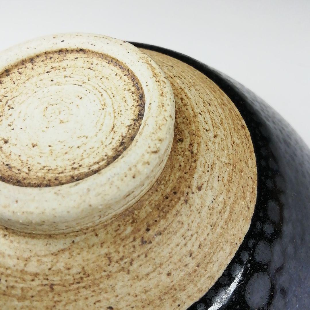 Ｔ２９２　茶碗　『油滴天目茶碗』『猪俣健 作』　共箱　抹茶碗　茶道具