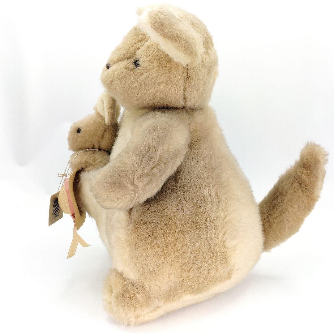 レトロ オオイケ カンガルー 親子 ぬいぐるみ 可愛い 日本製 タグ付き