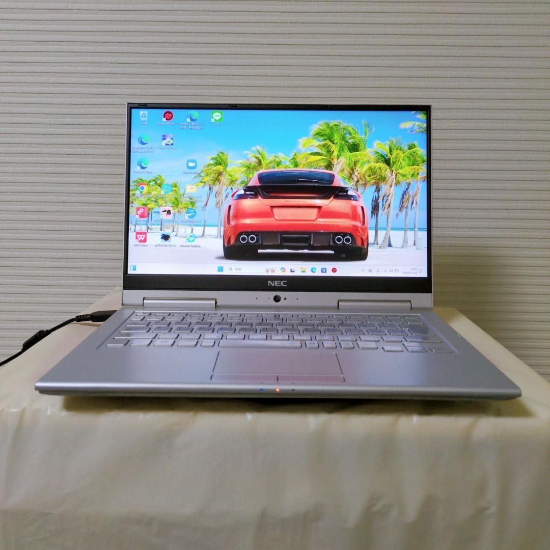 ノートパソコン 2in1 NEC Windows11 SSD512GB カメラ