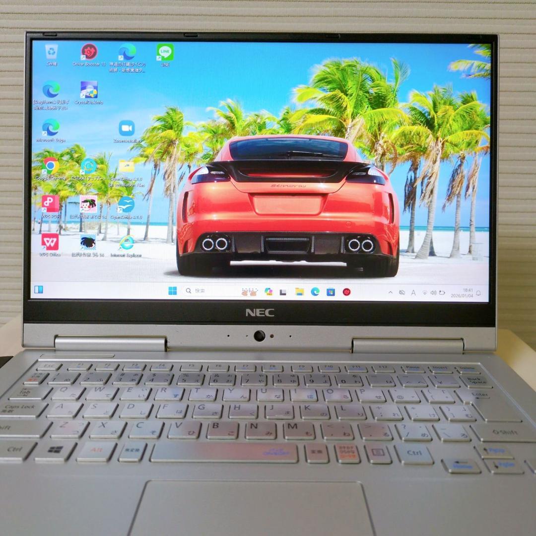 ノートパソコン 2in1 NEC Windows11 SSD512GB カメラ