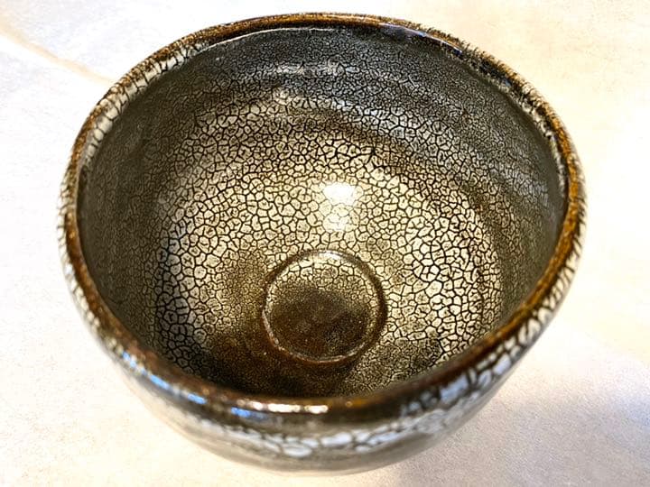 【茶道具】茶碗　唐津焼　蛇蝎唐津　唐玄窯　島谷啓介