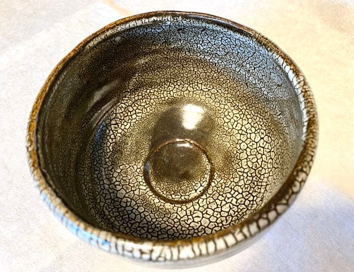 【茶道具】茶碗　唐津焼　蛇蝎唐津　唐玄窯　島谷啓介