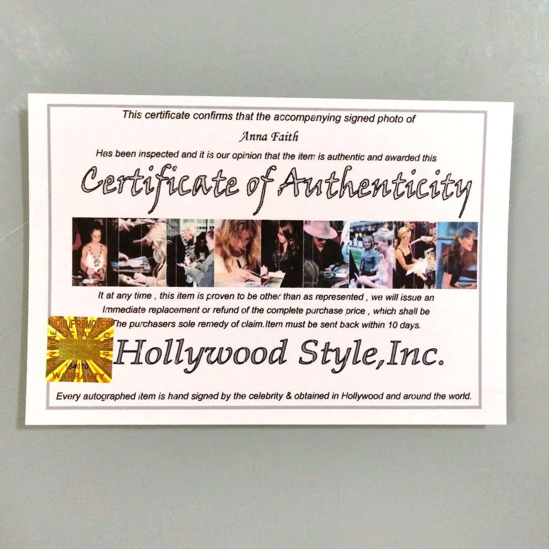 アンナ・フェイス直筆サイン入り超大型写真…