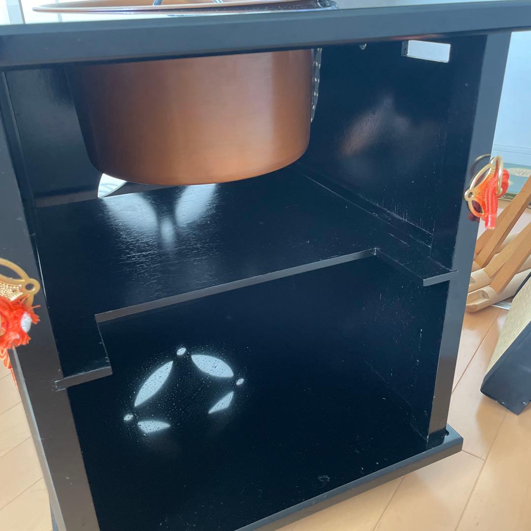 送料込【立礼棚】　御園棚　椅子２客付　組立式　電熱器　立礼棚① プレゼント品あり