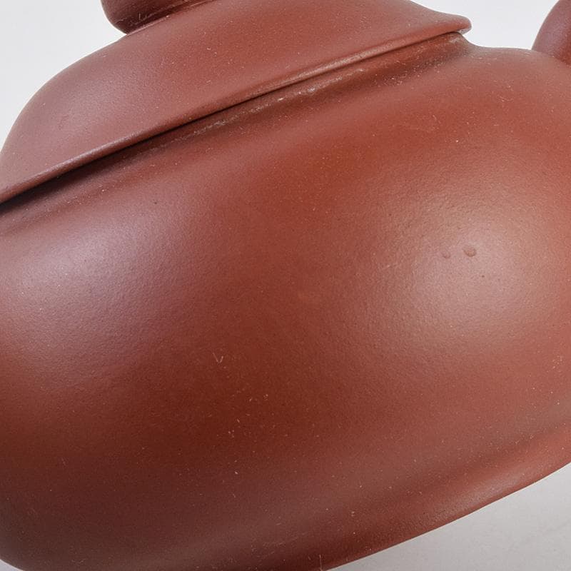 中国　紫砂　朱泥　急須　茶壷　在銘　V　R9012